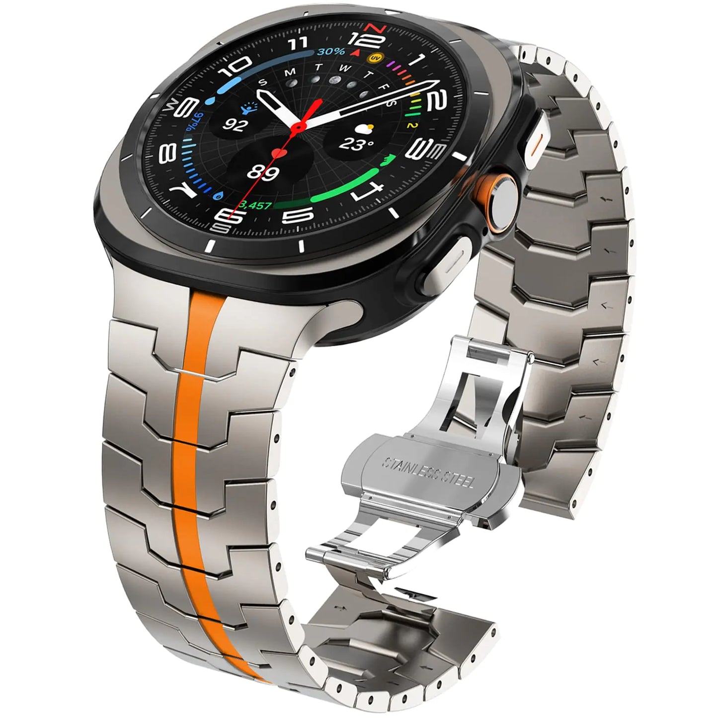 WINGLE Metal Band for Samsung Galaxy Watch Ultra Bands 47mm for Men