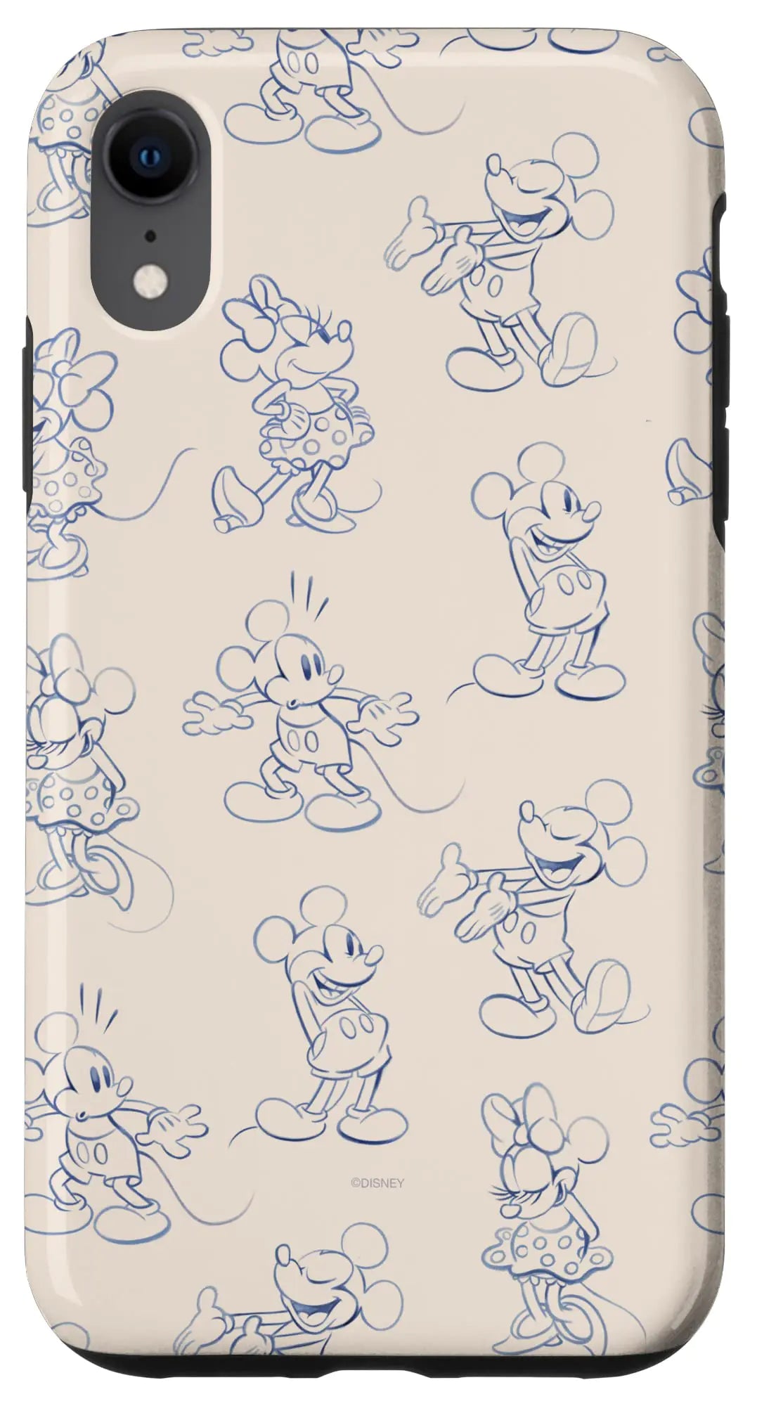 iPhone 16 Plus Disney Mickey and Minnie Mouse Retro Vintage Art Reactions Case