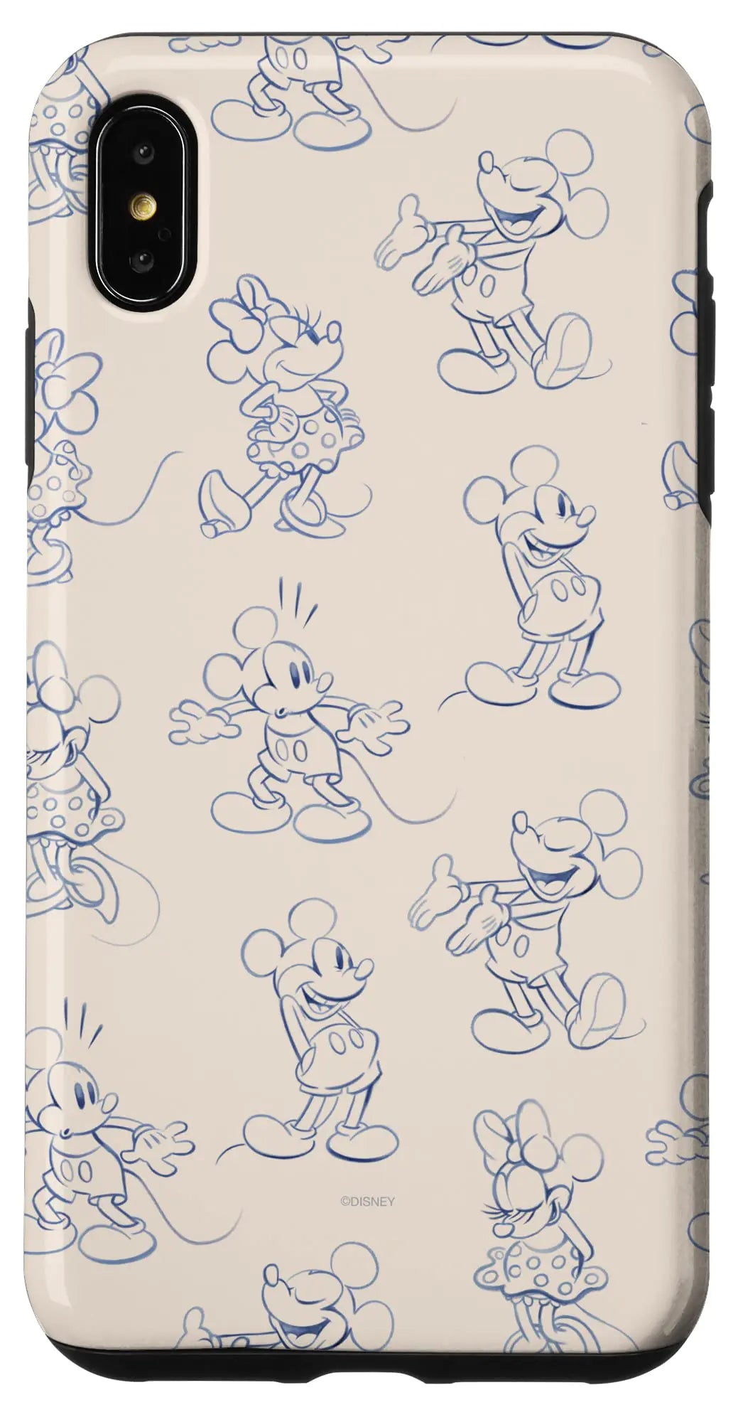 iPhone 16 Plus Disney Mickey and Minnie Mouse Retro Vintage Art Reactions Case