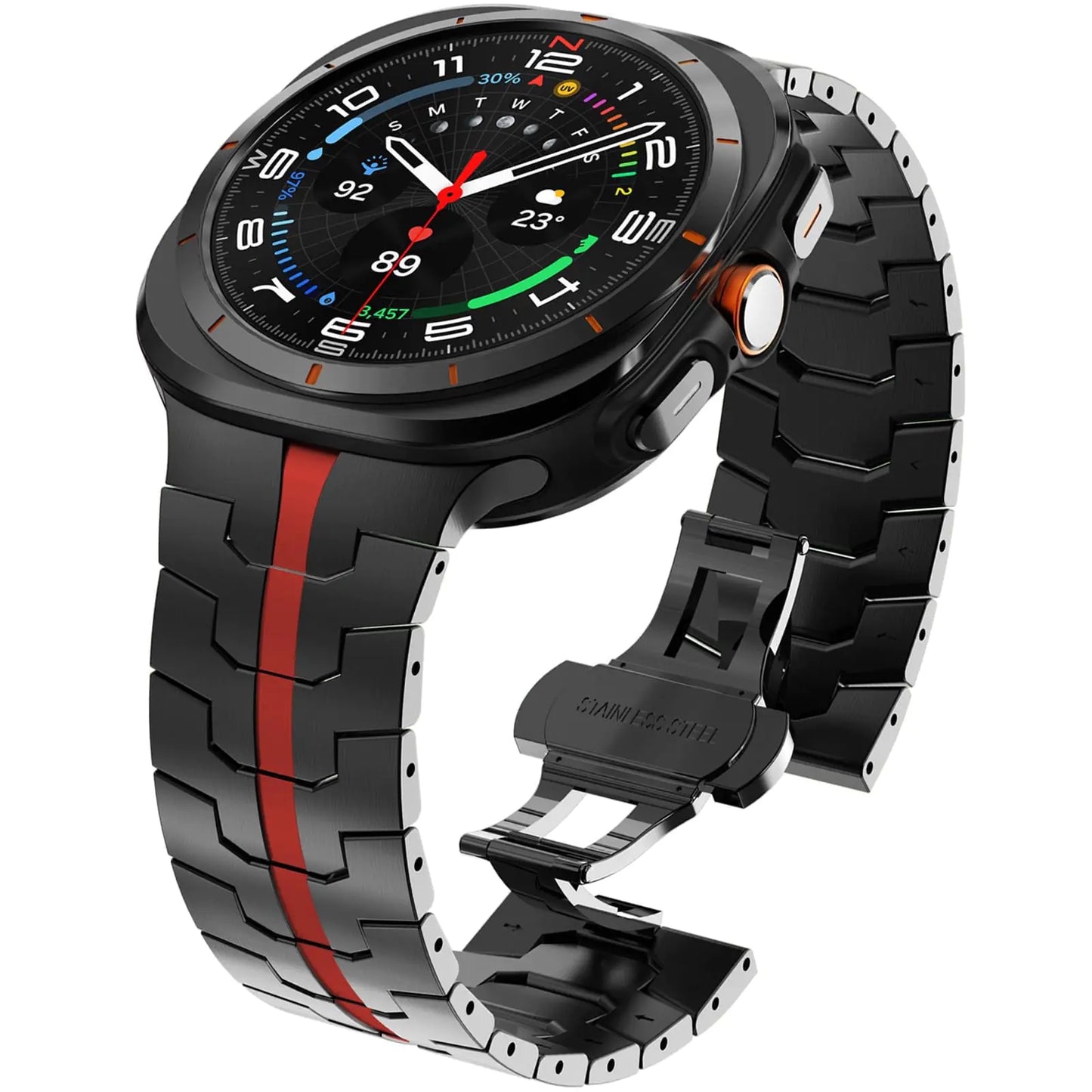 WINGLE Metal Band for Samsung Galaxy Watch Ultra Bands 47mm for Men
