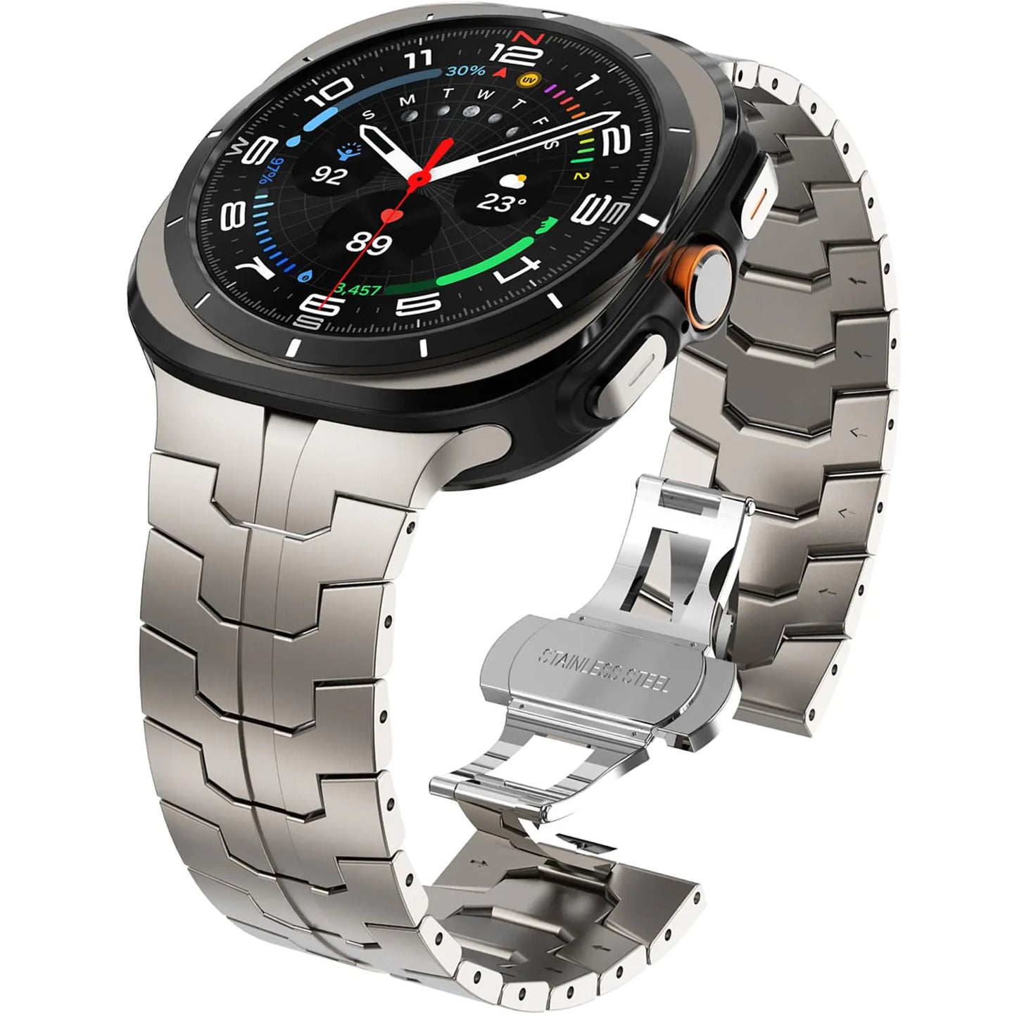 WINGLE Metal Band for Samsung Galaxy Watch Ultra Bands 47mm for Men