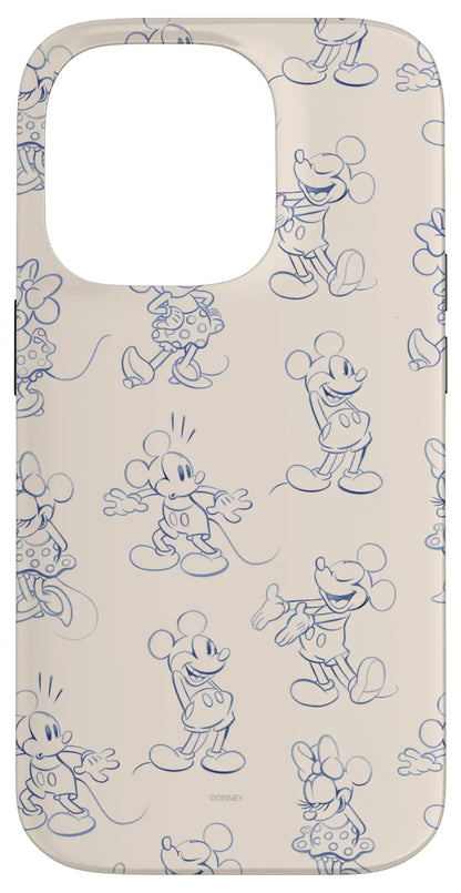 iPhone 16 Plus Disney Mickey and Minnie Mouse Retro Vintage Art Reactions Case