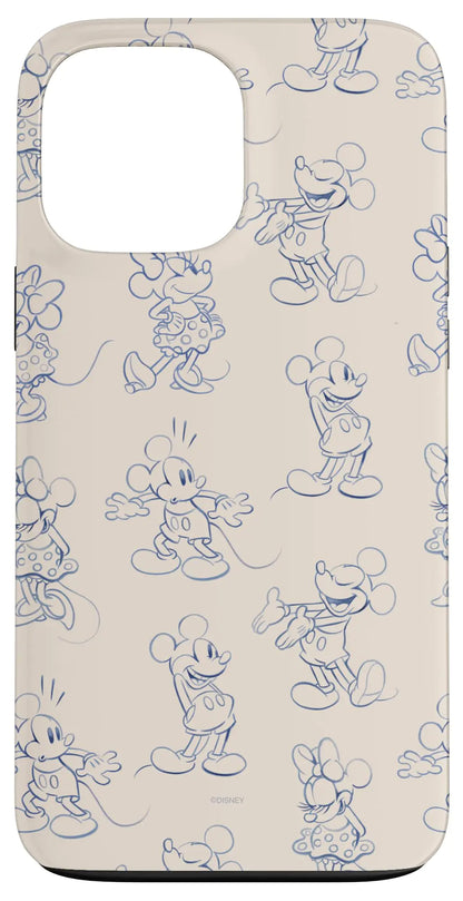 iPhone 16 Plus Disney Mickey and Minnie Mouse Retro Vintage Art Reactions Case