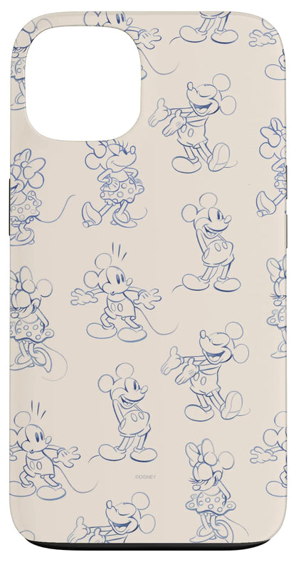 iPhone 16 Plus Disney Mickey and Minnie Mouse Retro Vintage Art Reactions Case