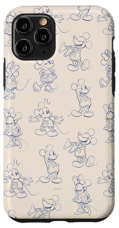 iPhone 16 Plus Disney Mickey and Minnie Mouse Retro Vintage Art Reactions Case